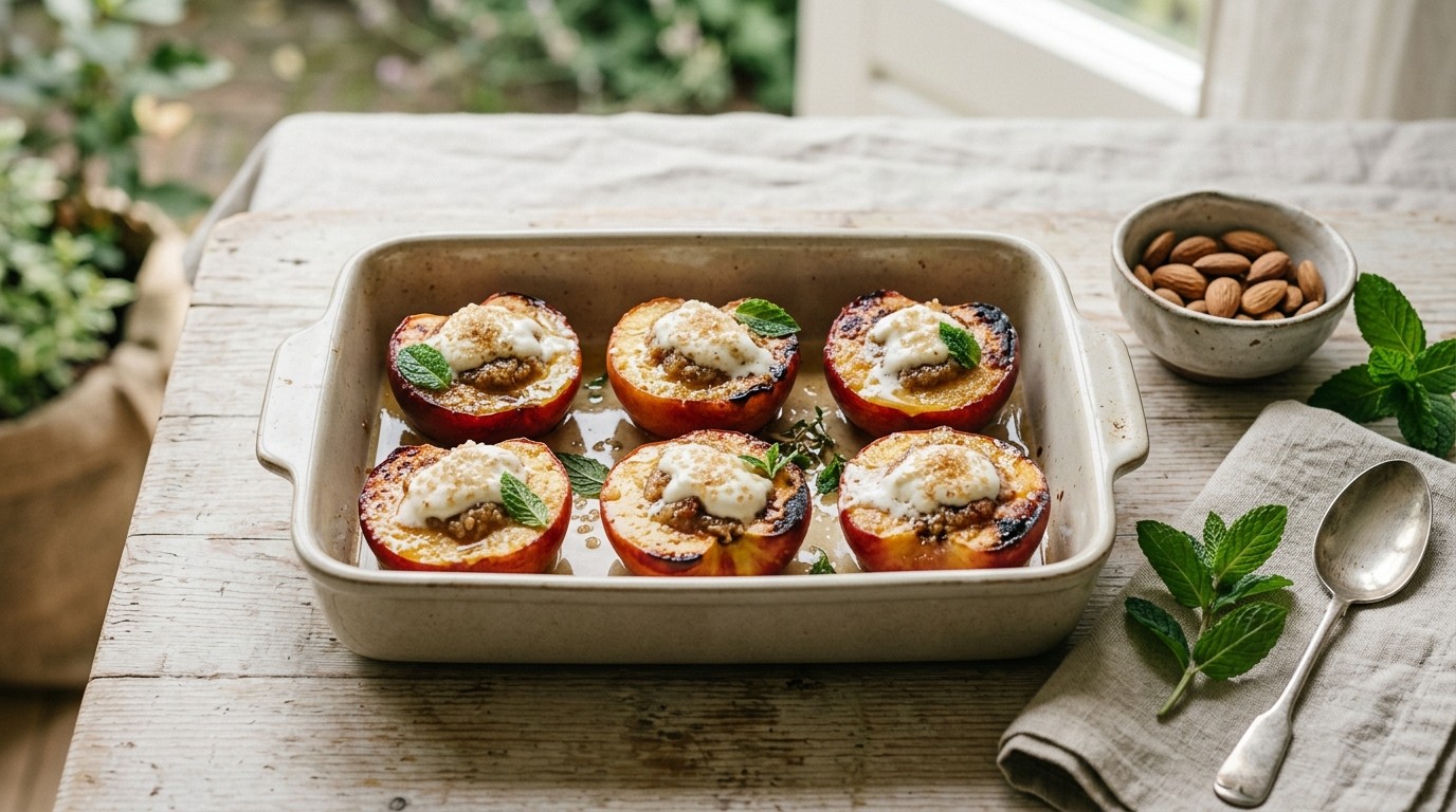 Gegratineerde Nectarines