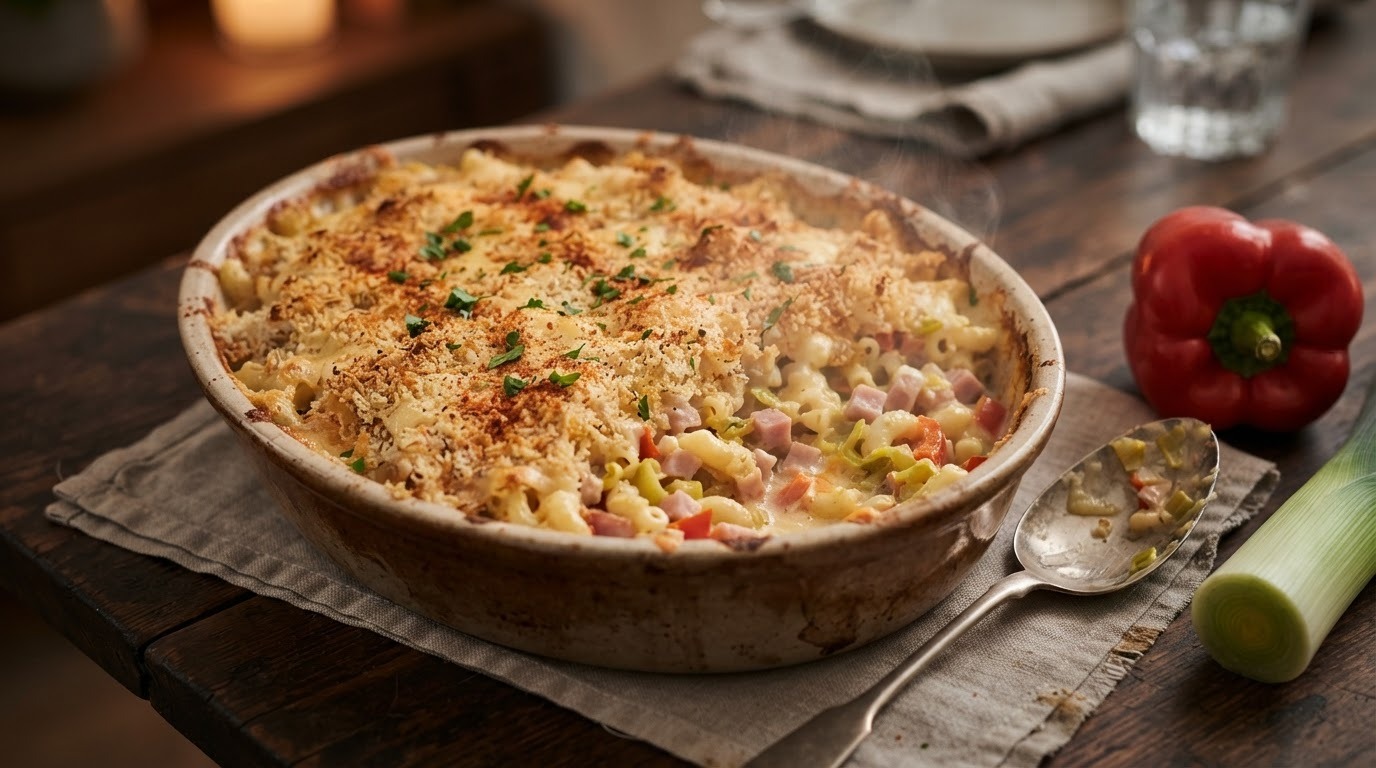 Gegratineerde Pastaschotel