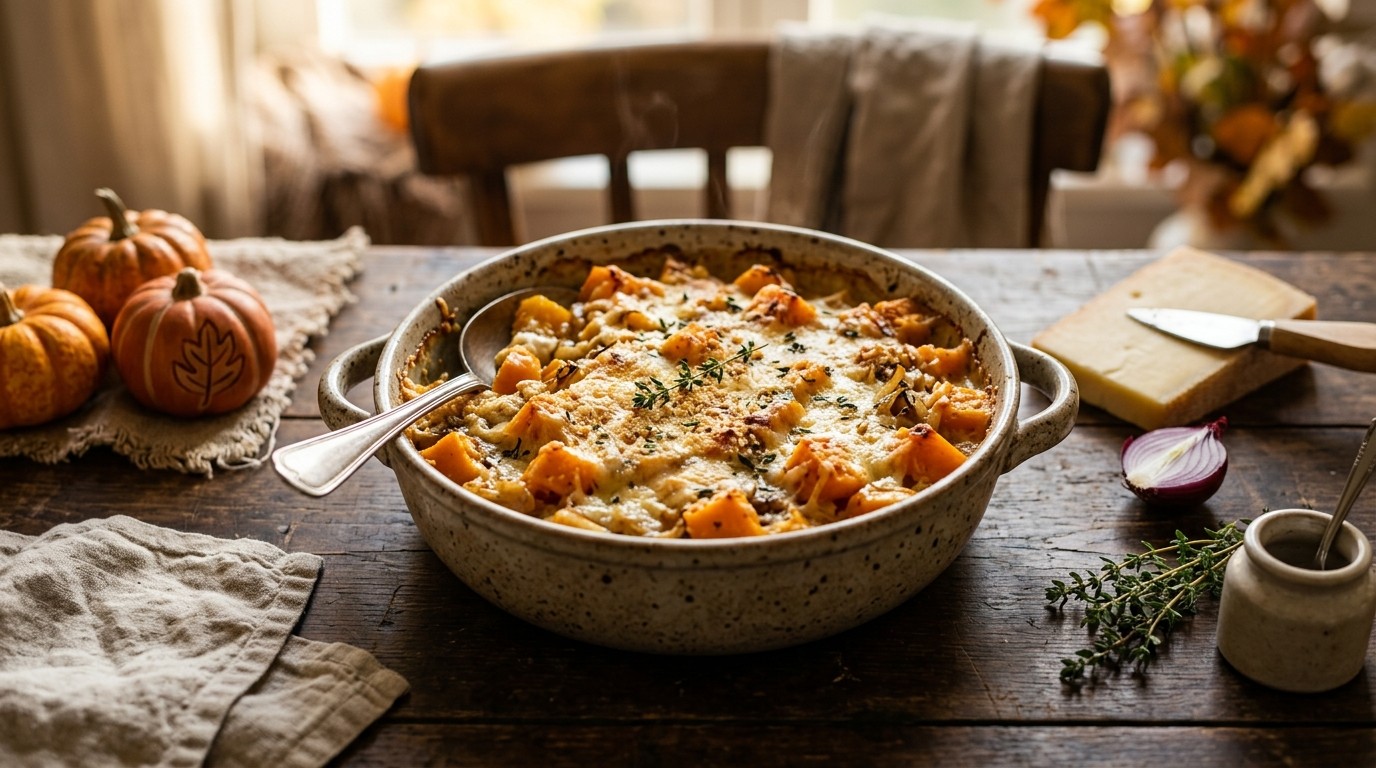 Gegratineerde Pompoen