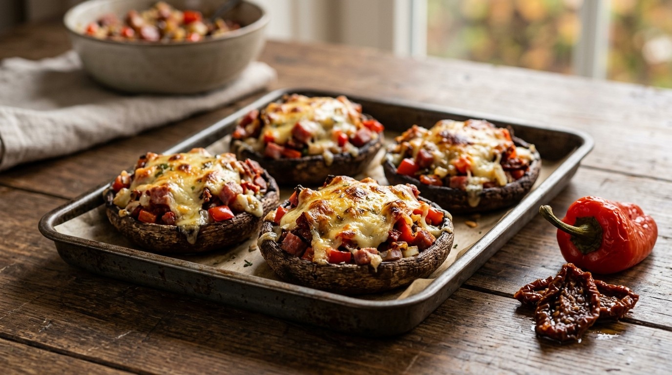 Gegratineerde Portabella
