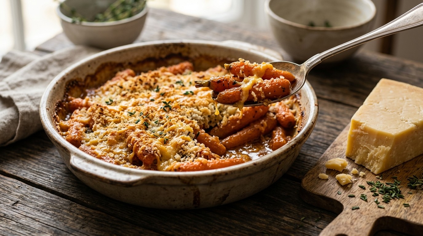 Gegratineerde Worteltjes
