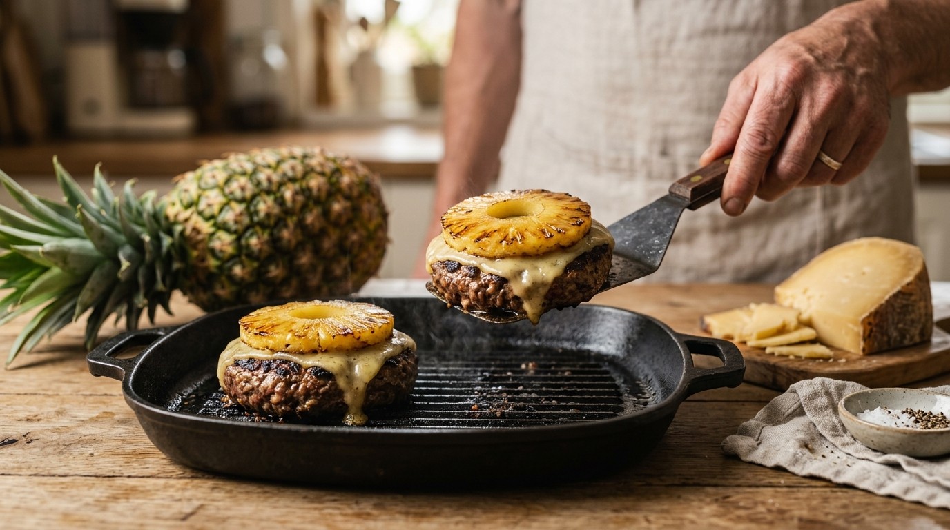Gegrild Tartaartje met Ananas en Kaas