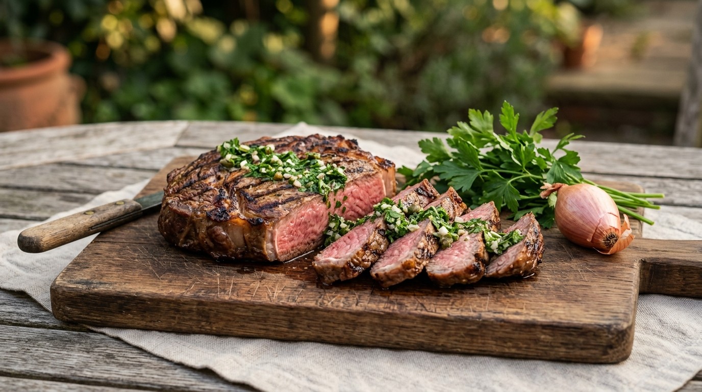 Gegrilde Entrecote,salsa Verde