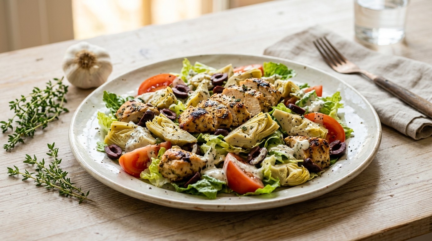 Gegrilde Kipsalade met Artisjokken recept Gegrilde Kipsalade met Artisjokken recept