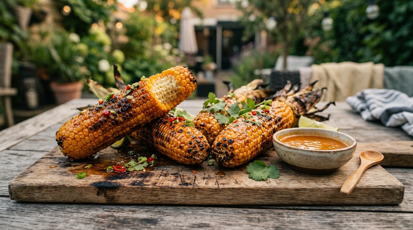 Gegrilde Maiskolf