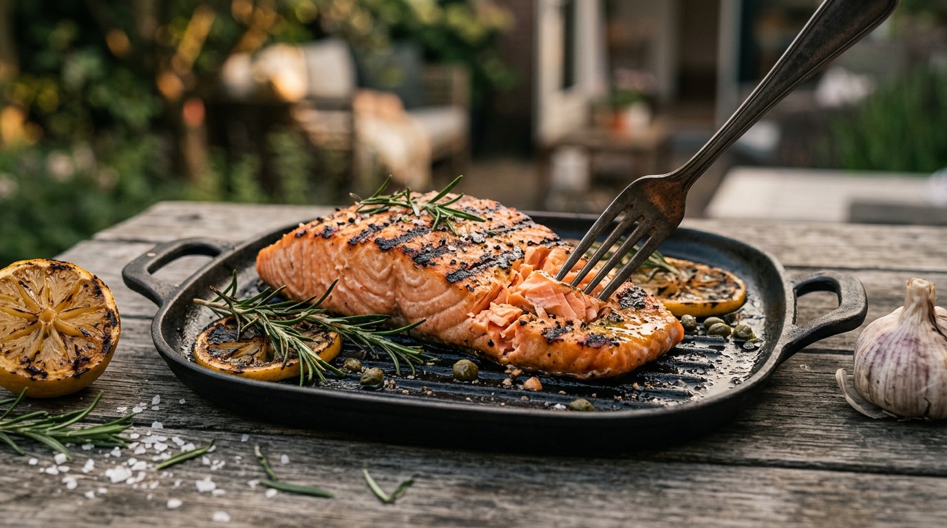 Gegrilde Zalm met Rozemarijn recept Gegrilde Zalm met Rozemarijn recept