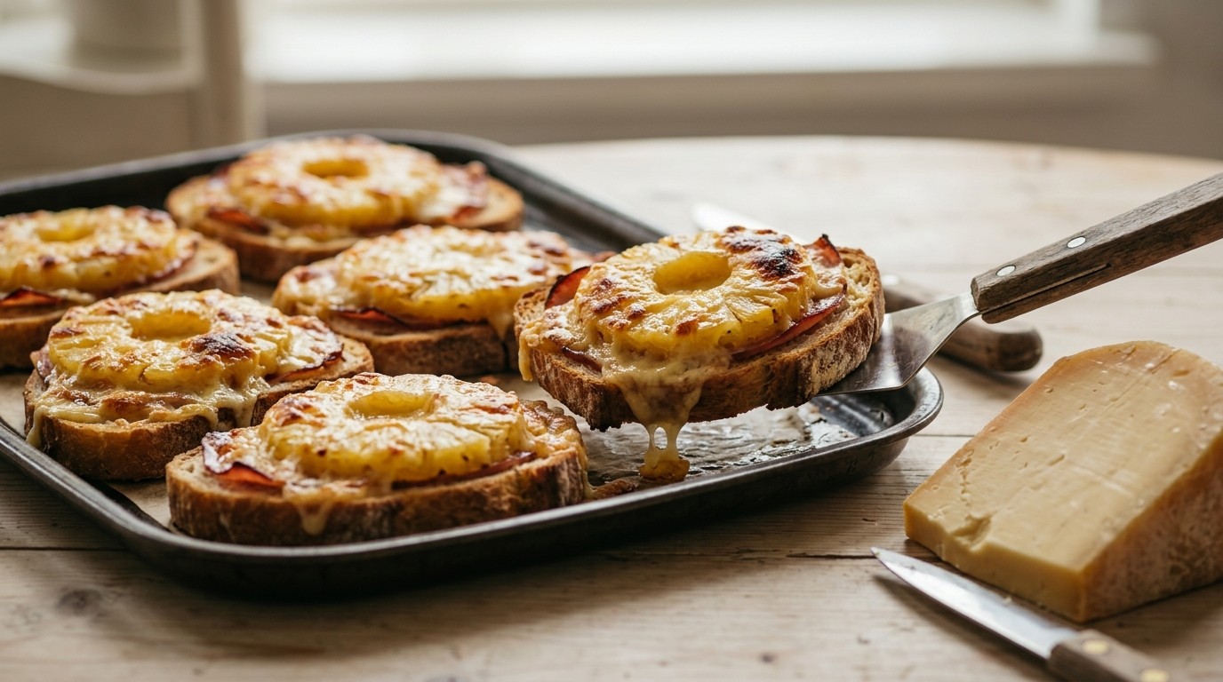 Gegrilleerde Ananas-hamsneetjes
