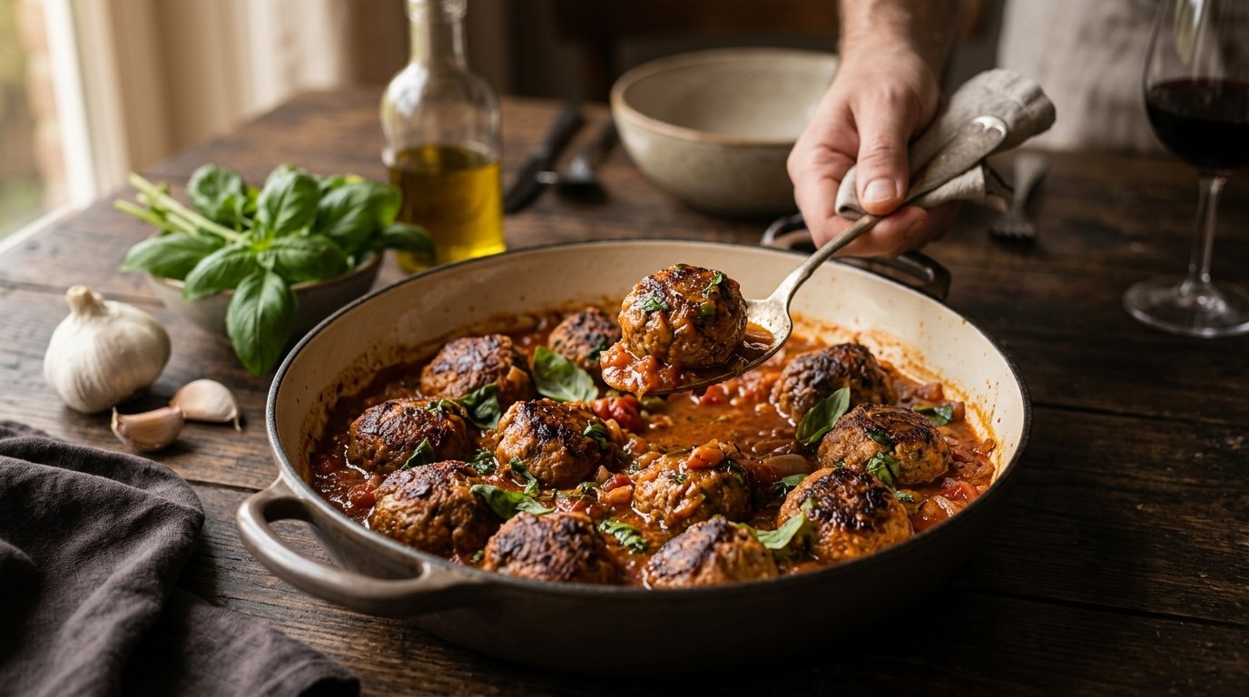 Gehaktballen in Tomatensaus