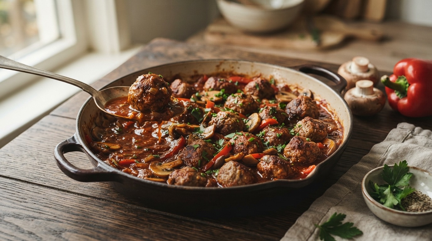 Gehaktballetjes in Tomatensaus
