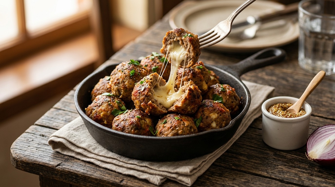 Gehaktballetjes met Mozzarella