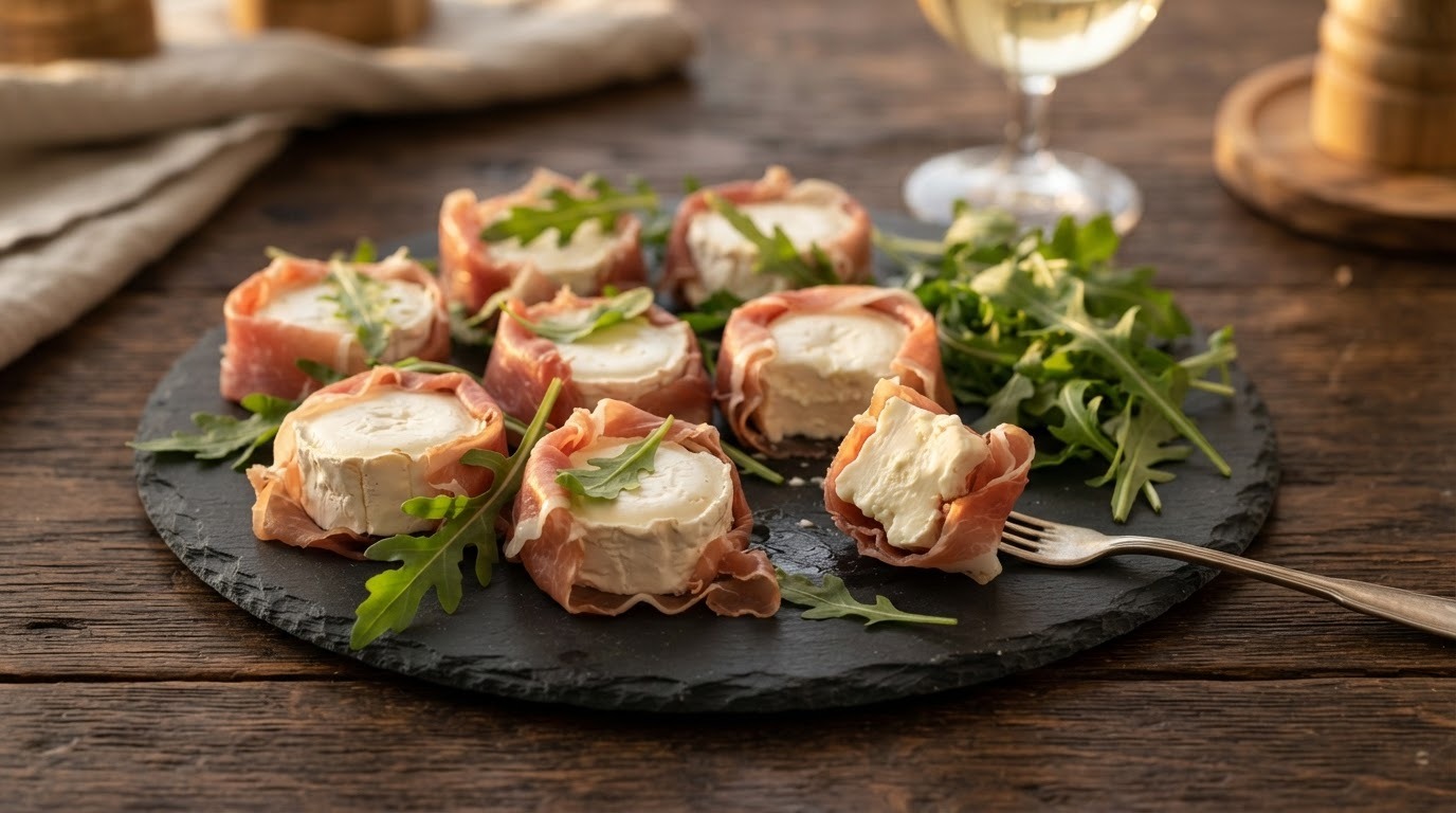 Geitenkaas met Rauwe ham recept Geitenkaas met Rauwe ham recept