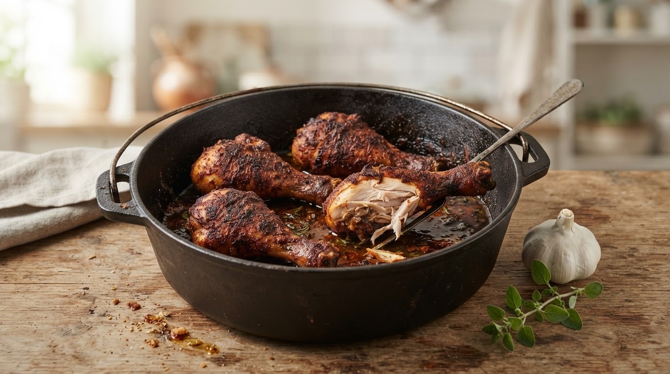Gekruide Kippenbouten uit de Dutch Oven recept Gekruide Kippenbouten uit de Dutch Oven recept