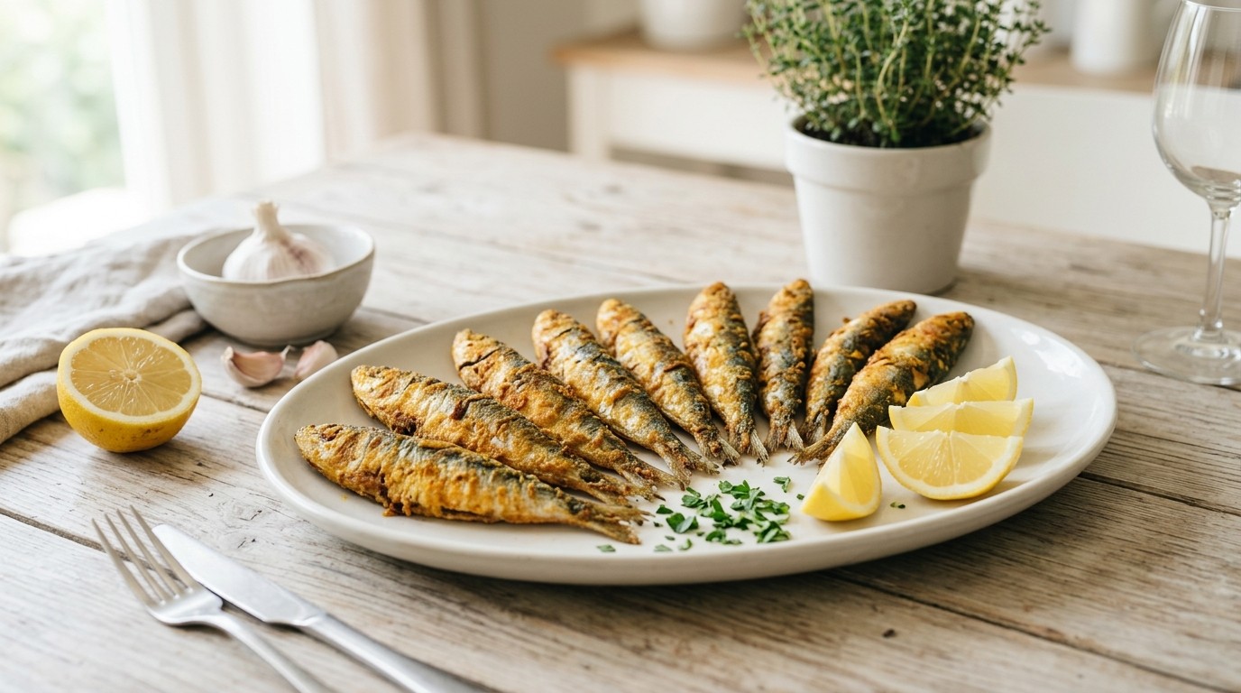 Gekruide Sardines recept Gekruide Sardines recept