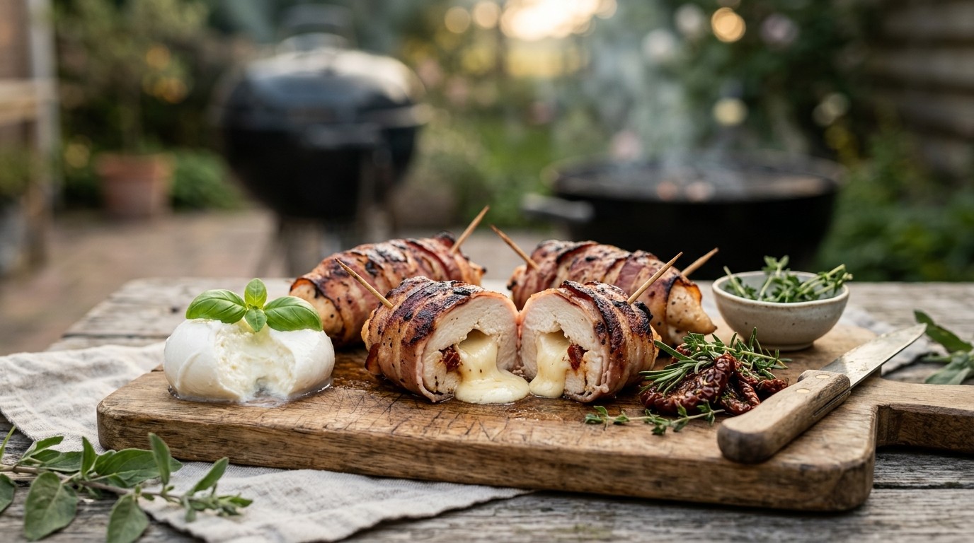 Gemarineerde BBQ Kipfilet met Mozzarella