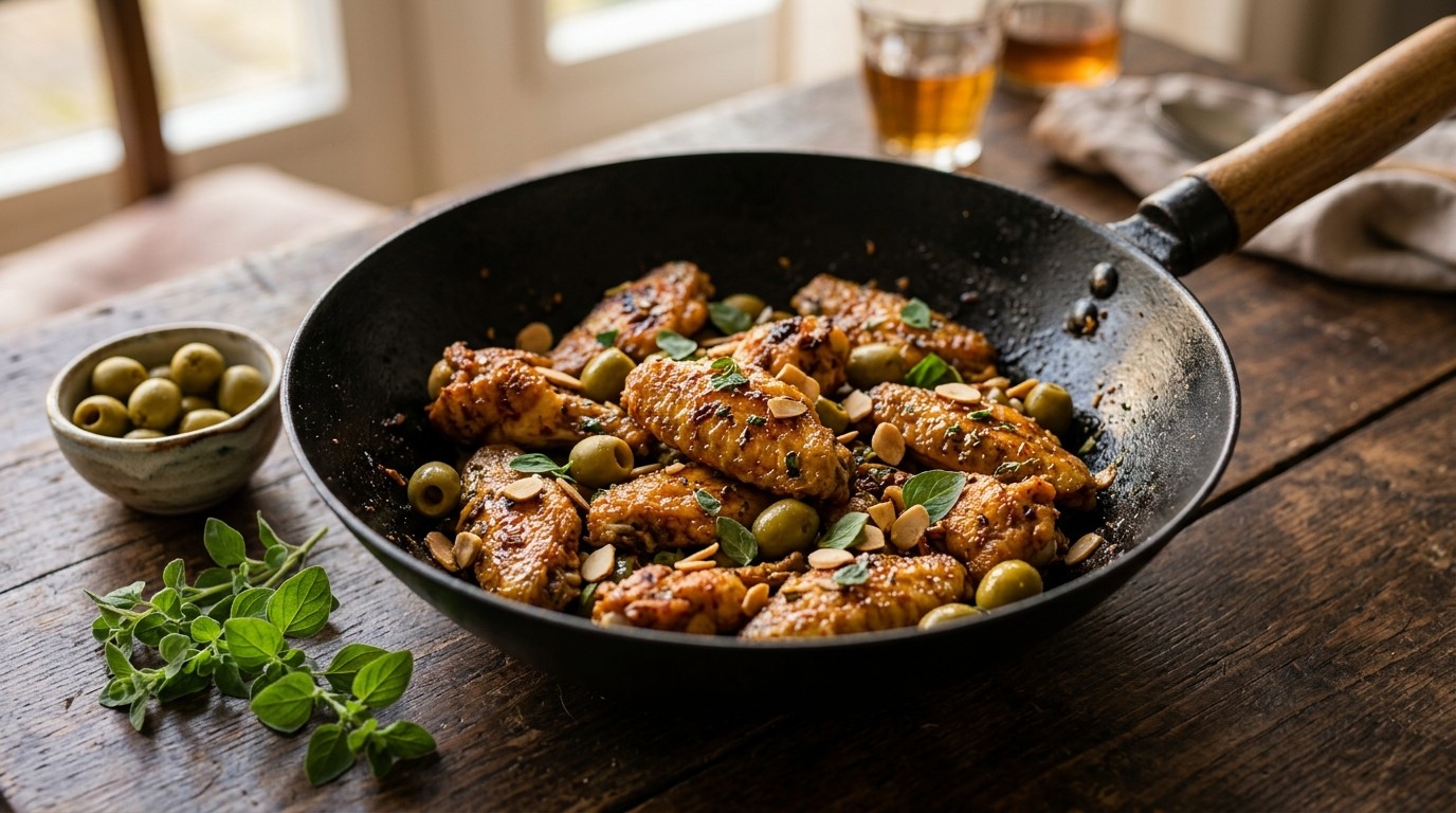 Gemarineerde Kippenvleugeltjes uit de wok
