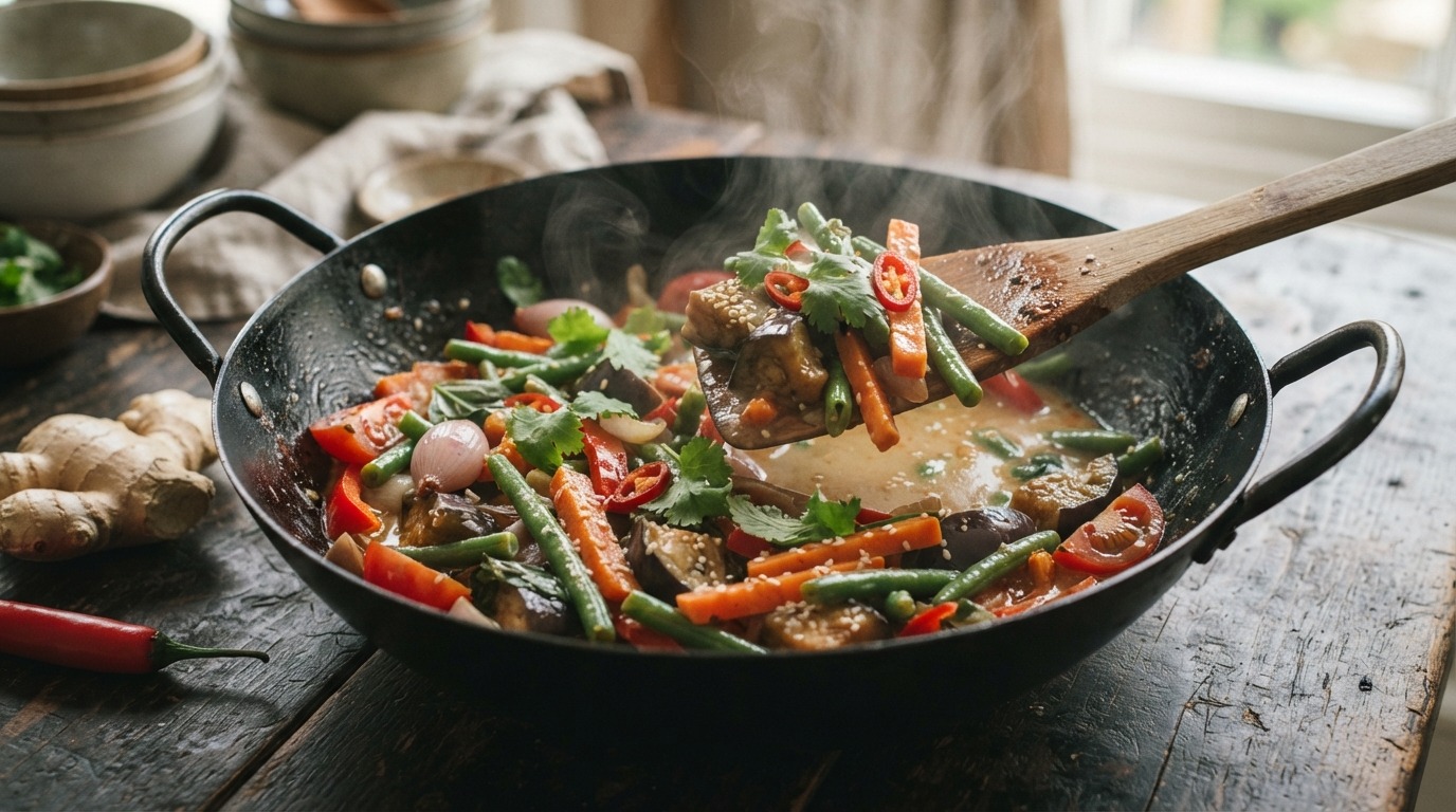 Gemengde Groenten op Thaise Wijze