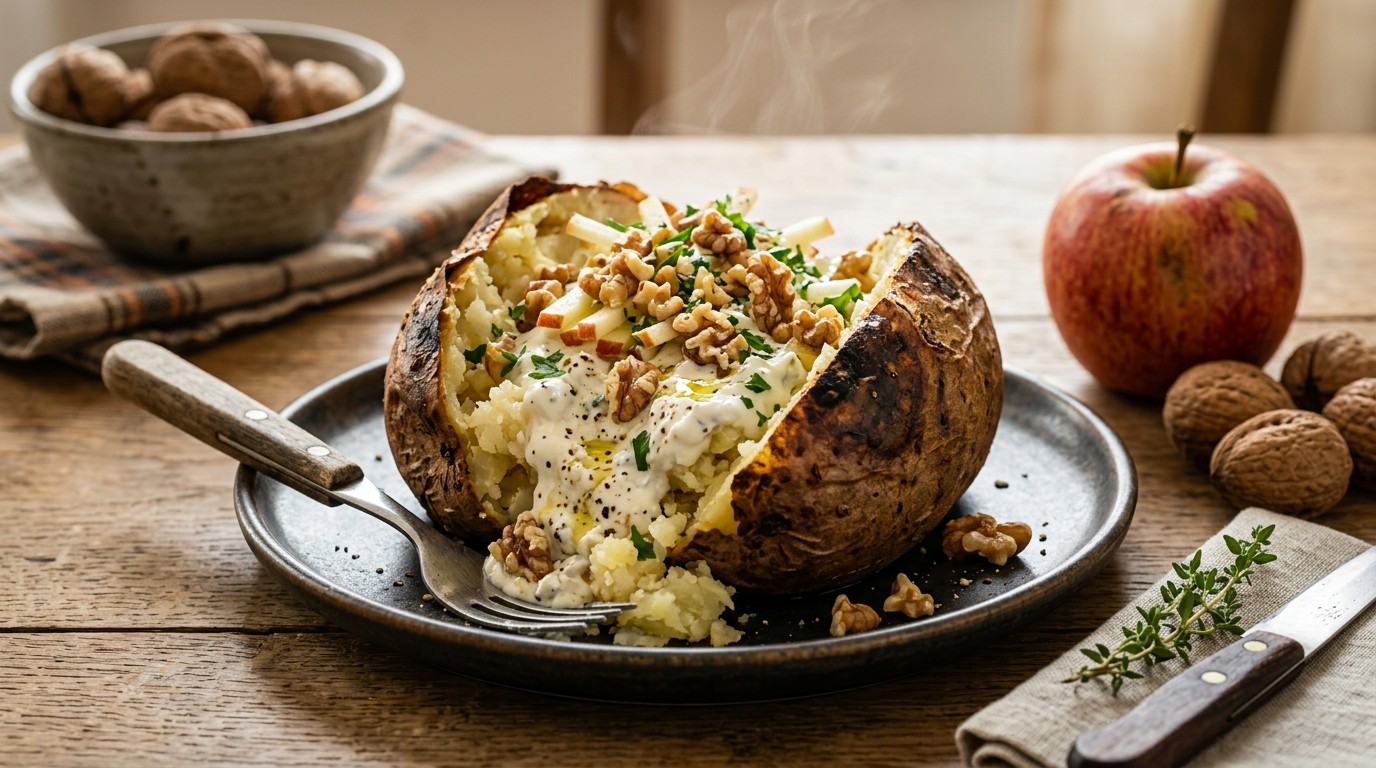Gepofte Aardappel met Noten recept Gepofte Aardappel met Noten recept
