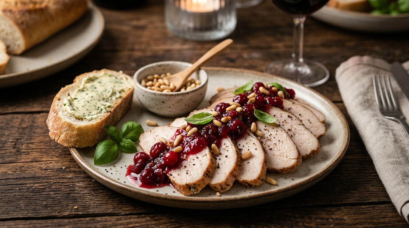 Gerookte Kipfilet met Cranberry´s