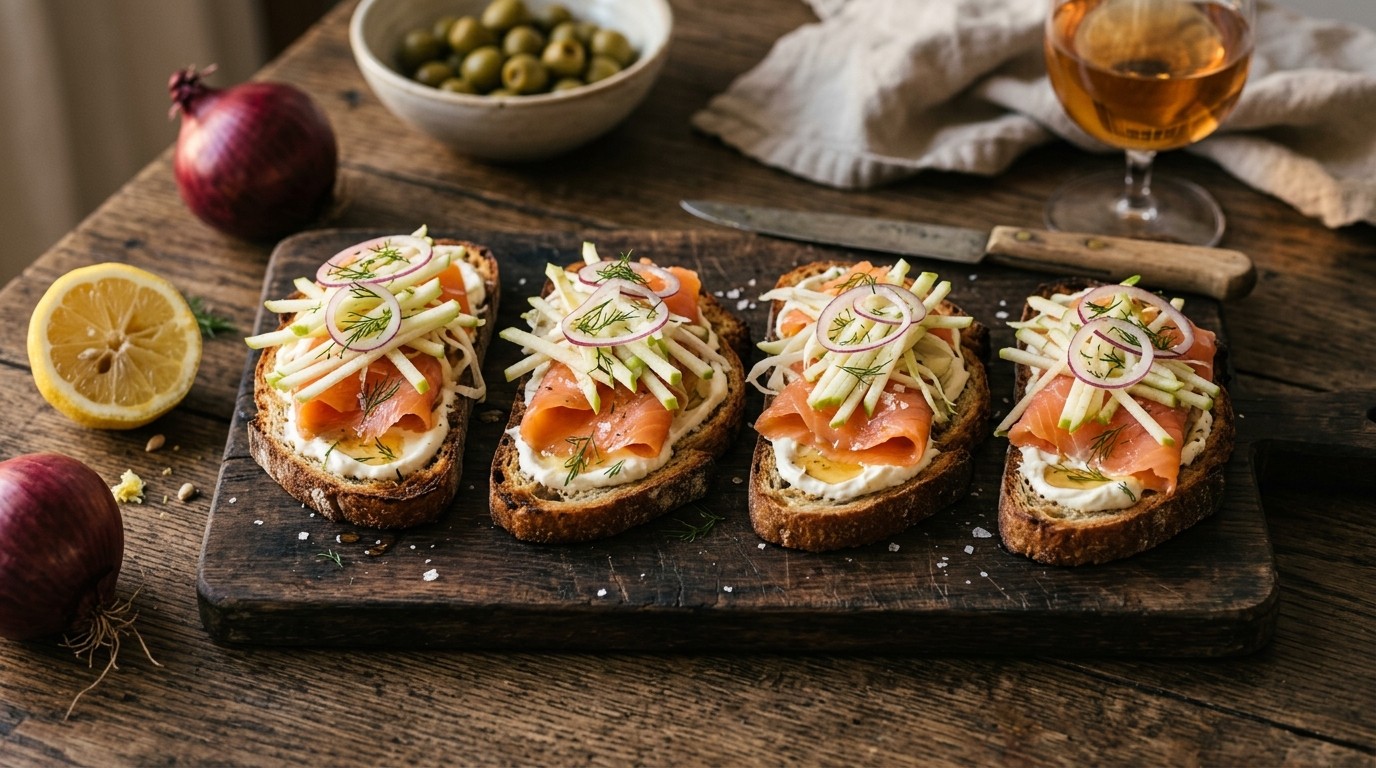 Gerookte Zalm op Toast