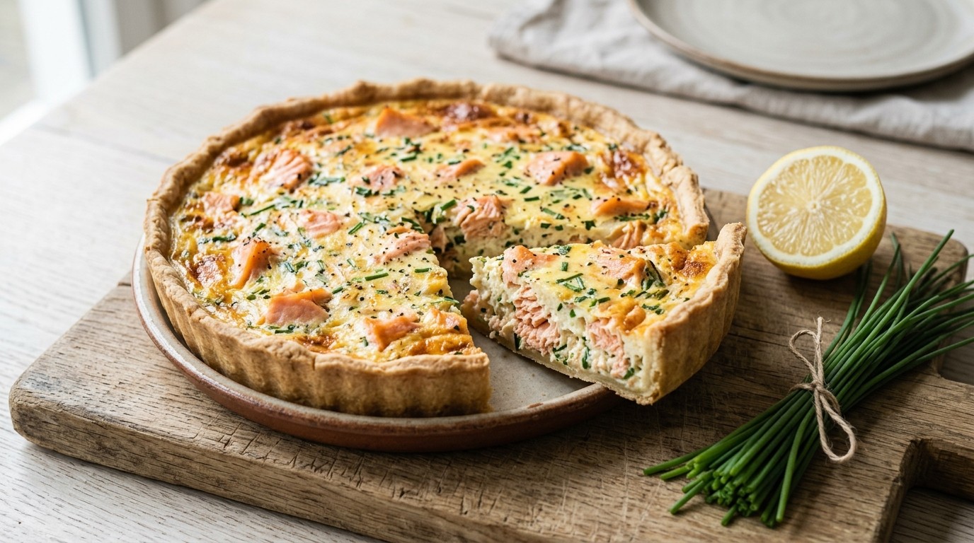 Gerookte Zalmquiche