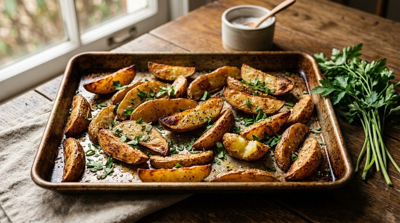 Geroosterde Aardappelpartjes recept Geroosterde Aardappelpartjes recept