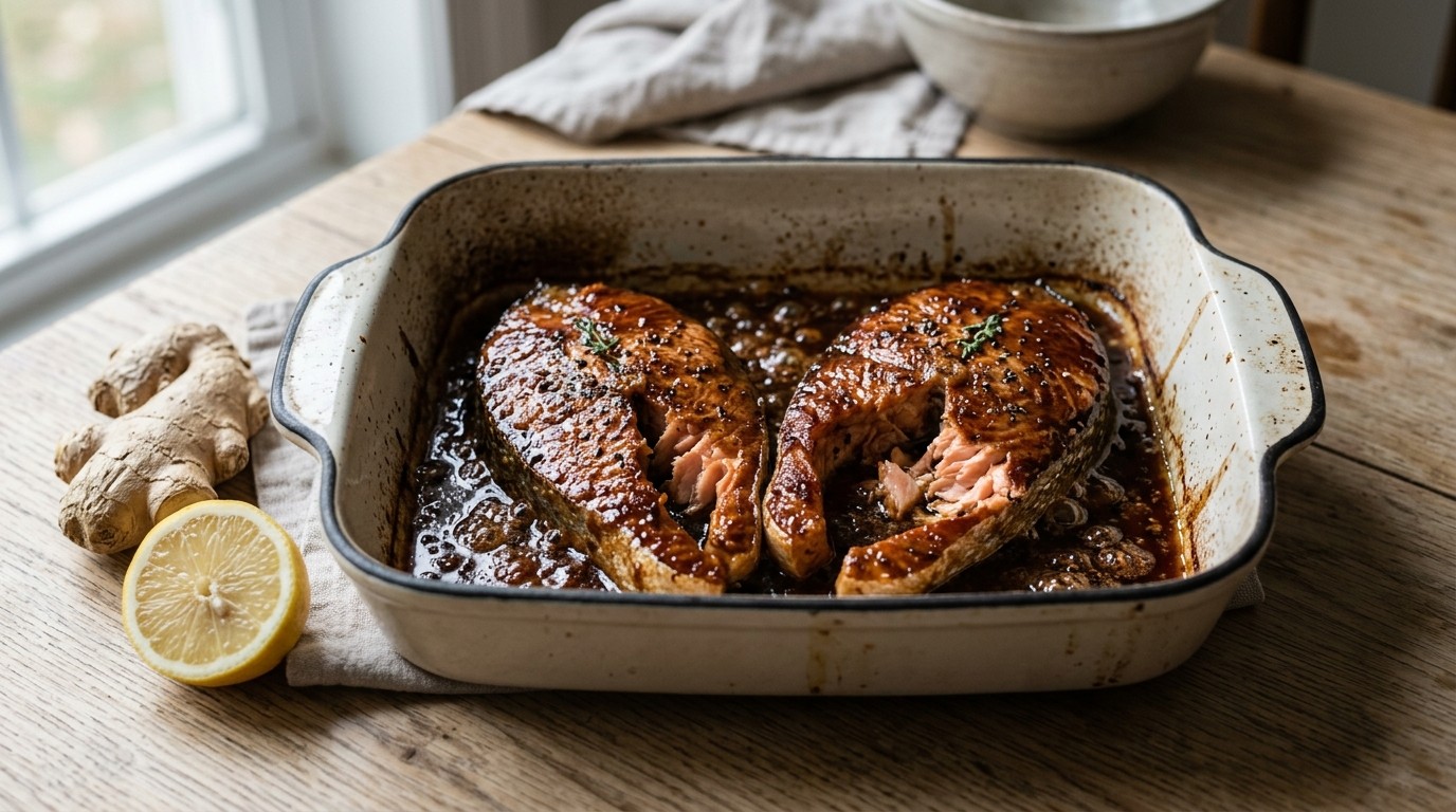 Gestoofde Zalmmoten uit de Oven