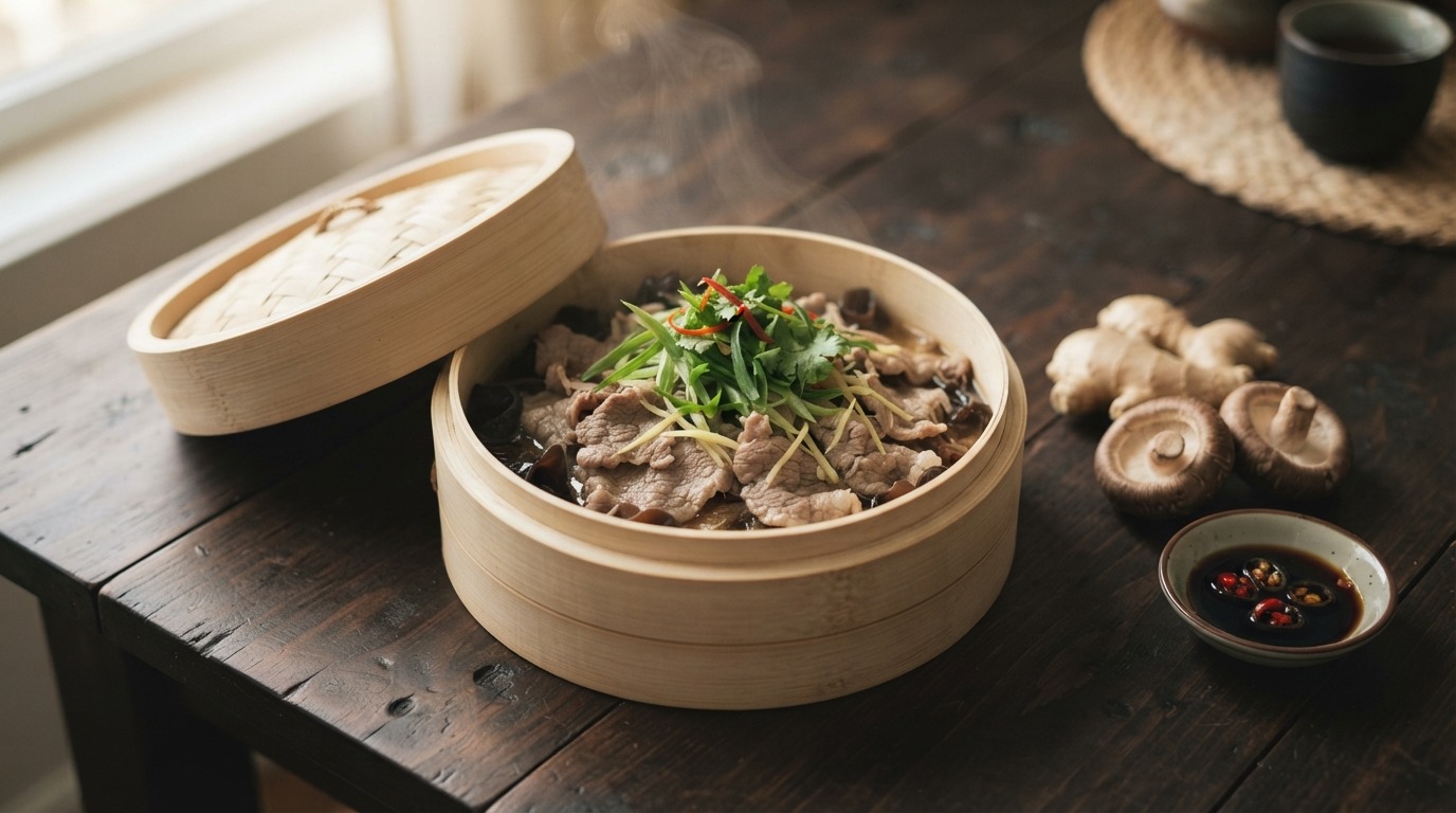 Gestoomd Lamsvlees op Chinese Wijze
