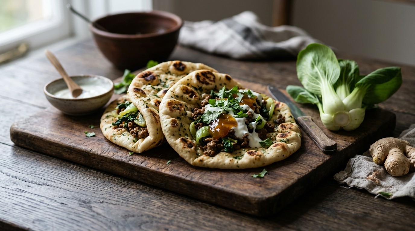 Gevuld Indiaas Brood uit de kom