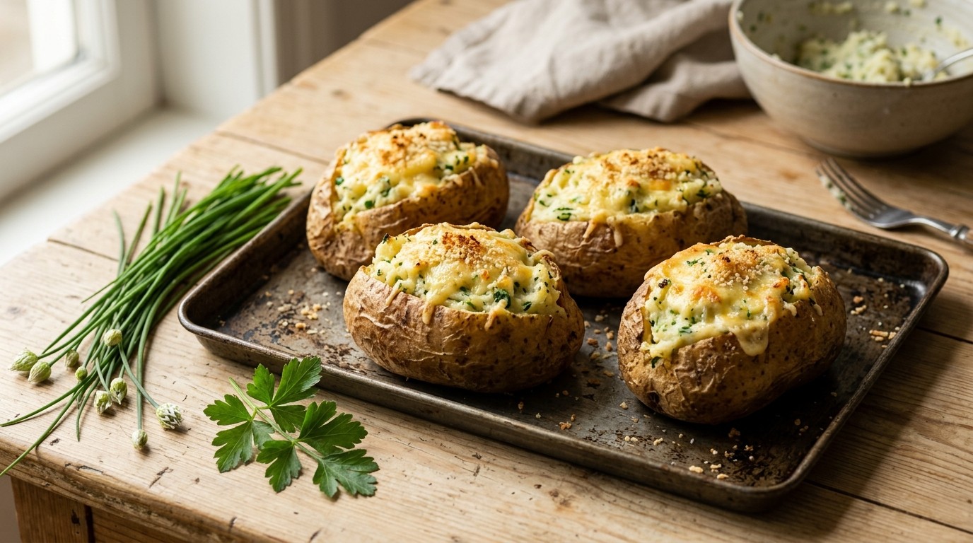 Gevulde Aardappelen recept Gevulde Aardappelen recept