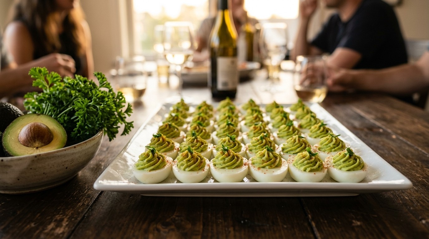 Gevulde Avocado-eitjes Voor Buffet