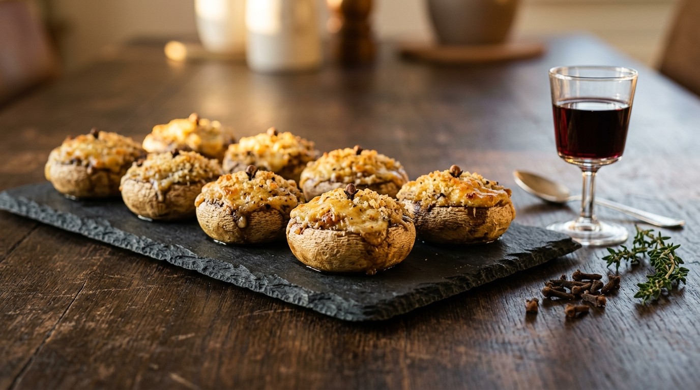 Gevulde Champignons met Friese Nagelkaas
