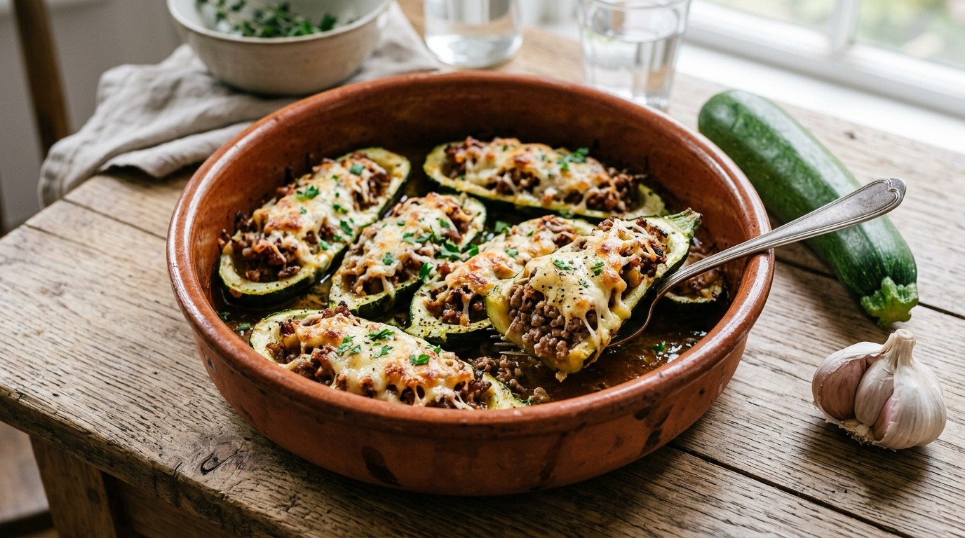 Gevulde Courgettes