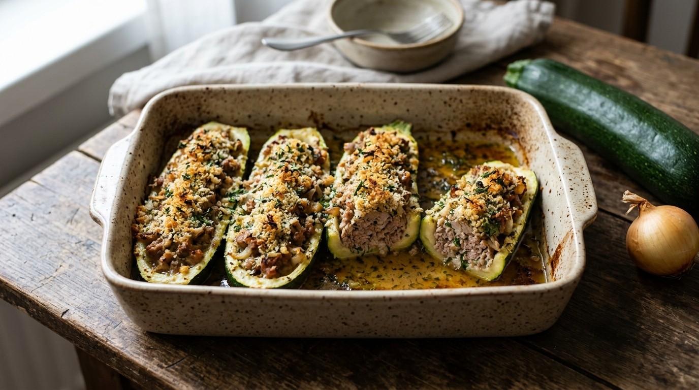 Gevulde Courgettes