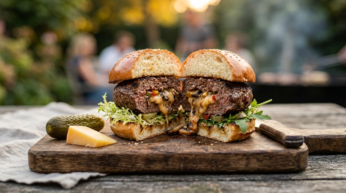 Gevulde Hamburger