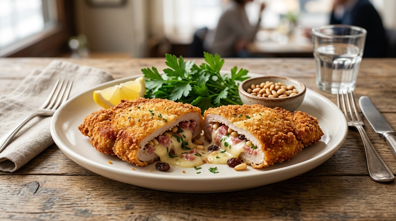 Gevulde Kalfsschnitzel recept Gevulde Kalfsschnitzel recept