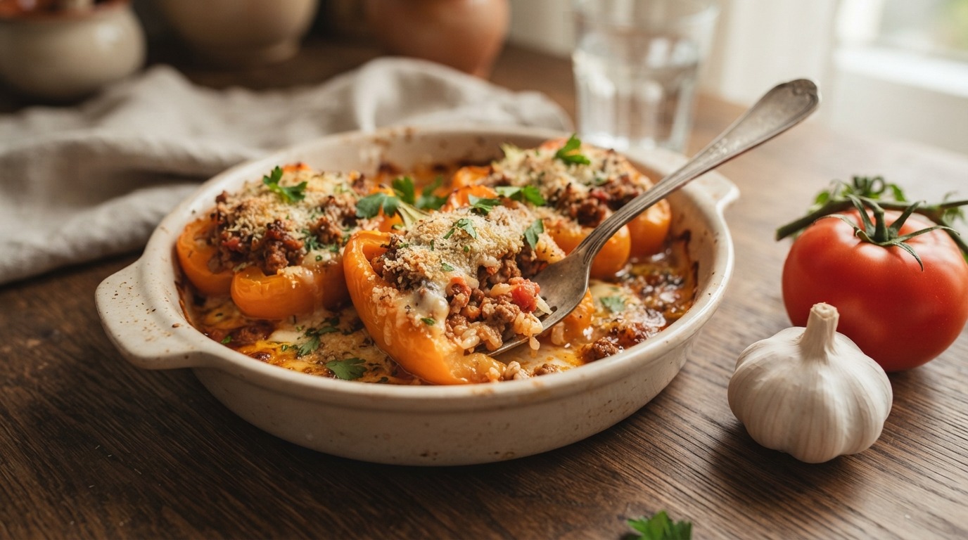 Gevulde Paprika met Gehakt recept Gevulde Paprika met Gehakt recept