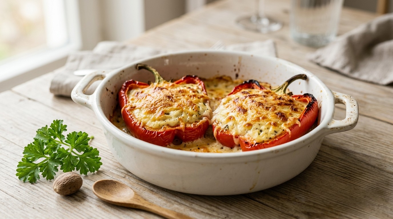 Gevulde Paprika met Huttenkase