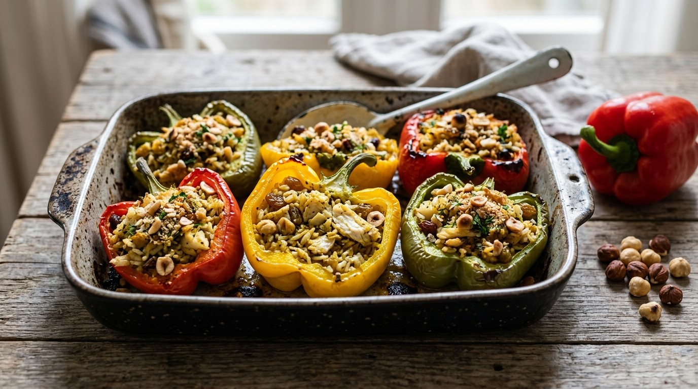 Gevulde Paprika met Kabeljauw