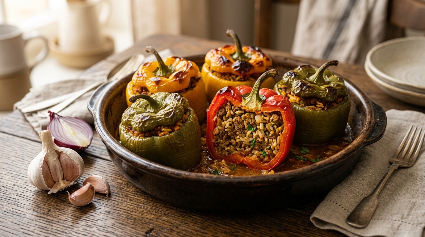 Gevulde Paprika's