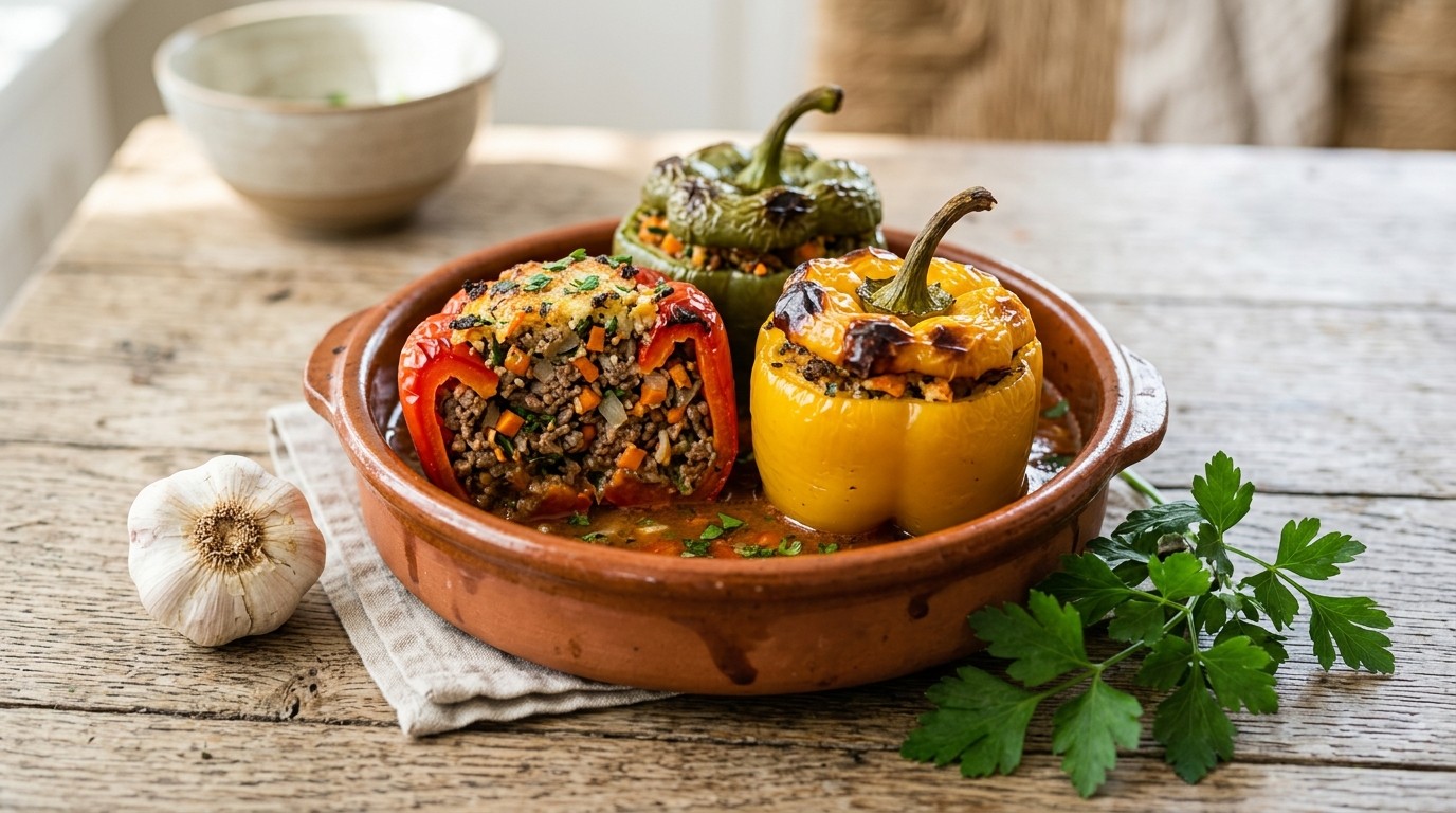Gevulde Paprika's