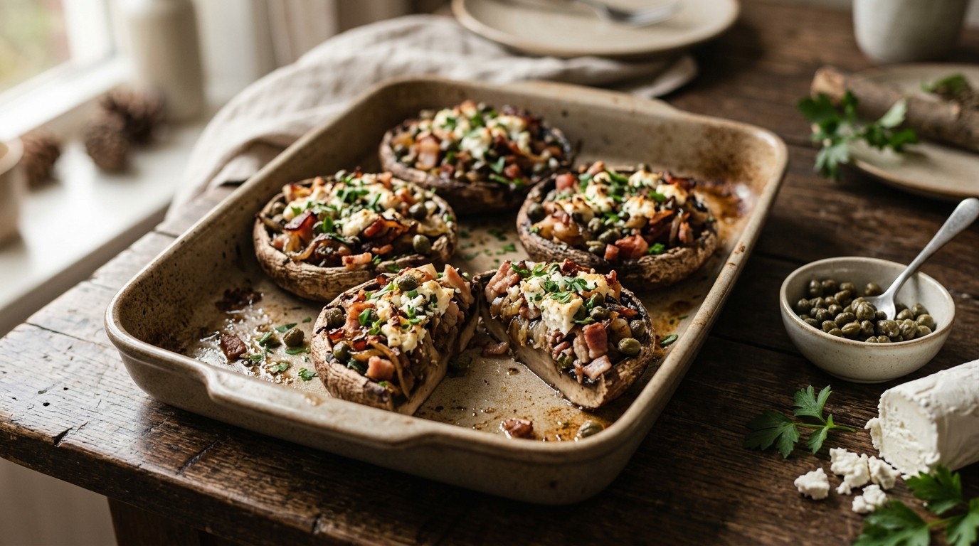 Gevulde Portobello's recept Gevulde Portobello's recept