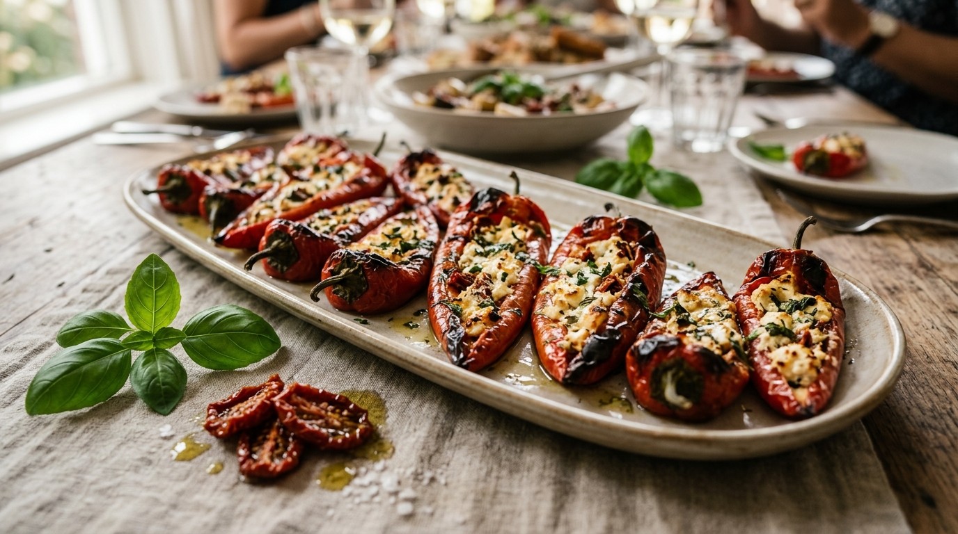 Gevulde Puntpaprika's Voor Buffet