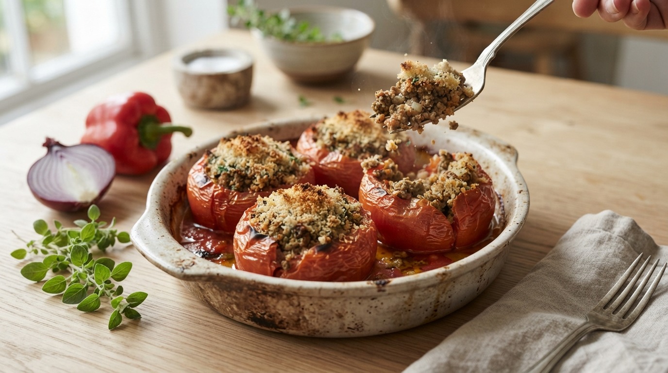 Gevulde Tomaten met Gehakt