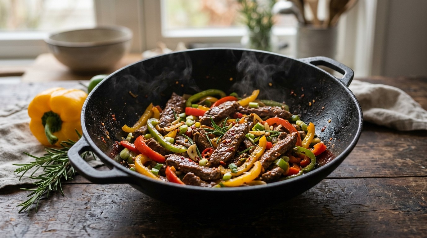 Gewokte Biefstuk met Paprika