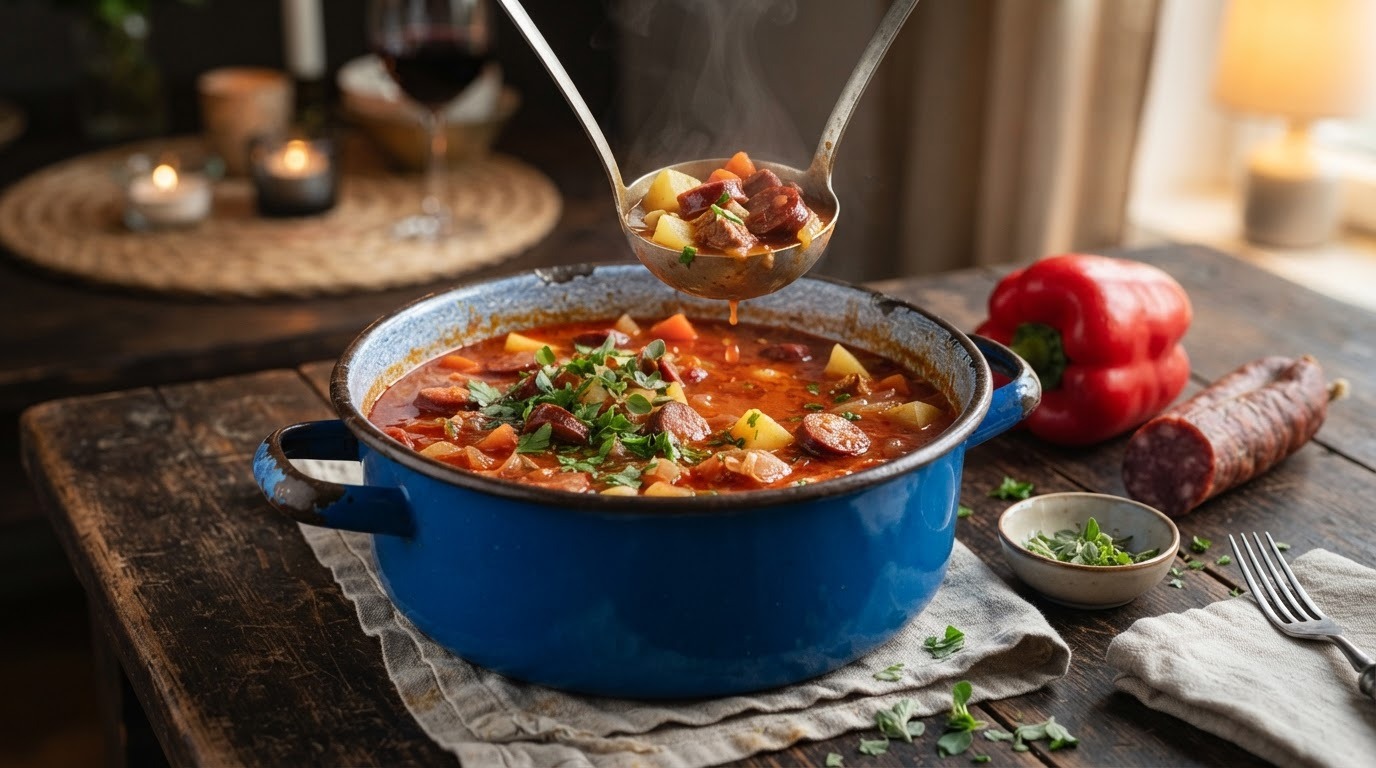 Goulash met Rookworst