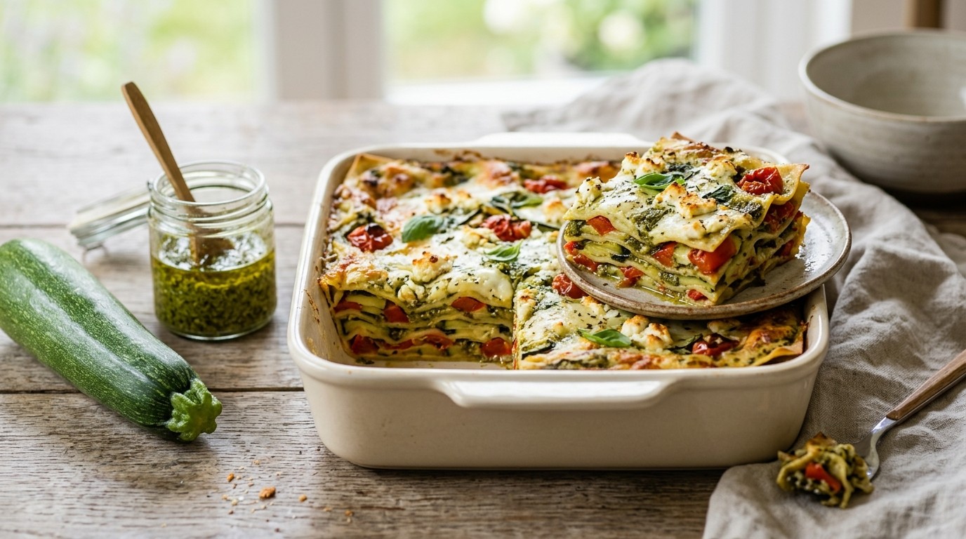 Groentenlasagne met Pesto