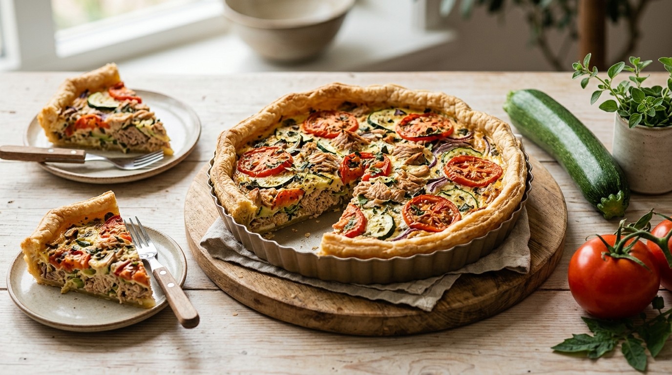 Groentetaart met Tonijn