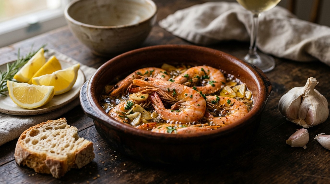 Grote Garnalen met Knoflook recept Grote Garnalen met Knoflook recept
