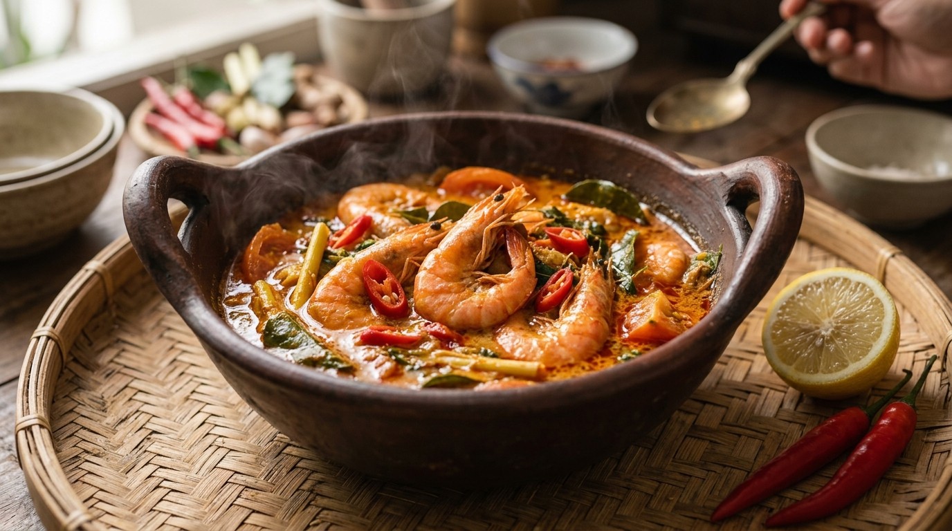 Gulai Udang (garnalen in Kruidige Saus) recept Gulai Udang (garnalen in Kruidige Saus) recept
