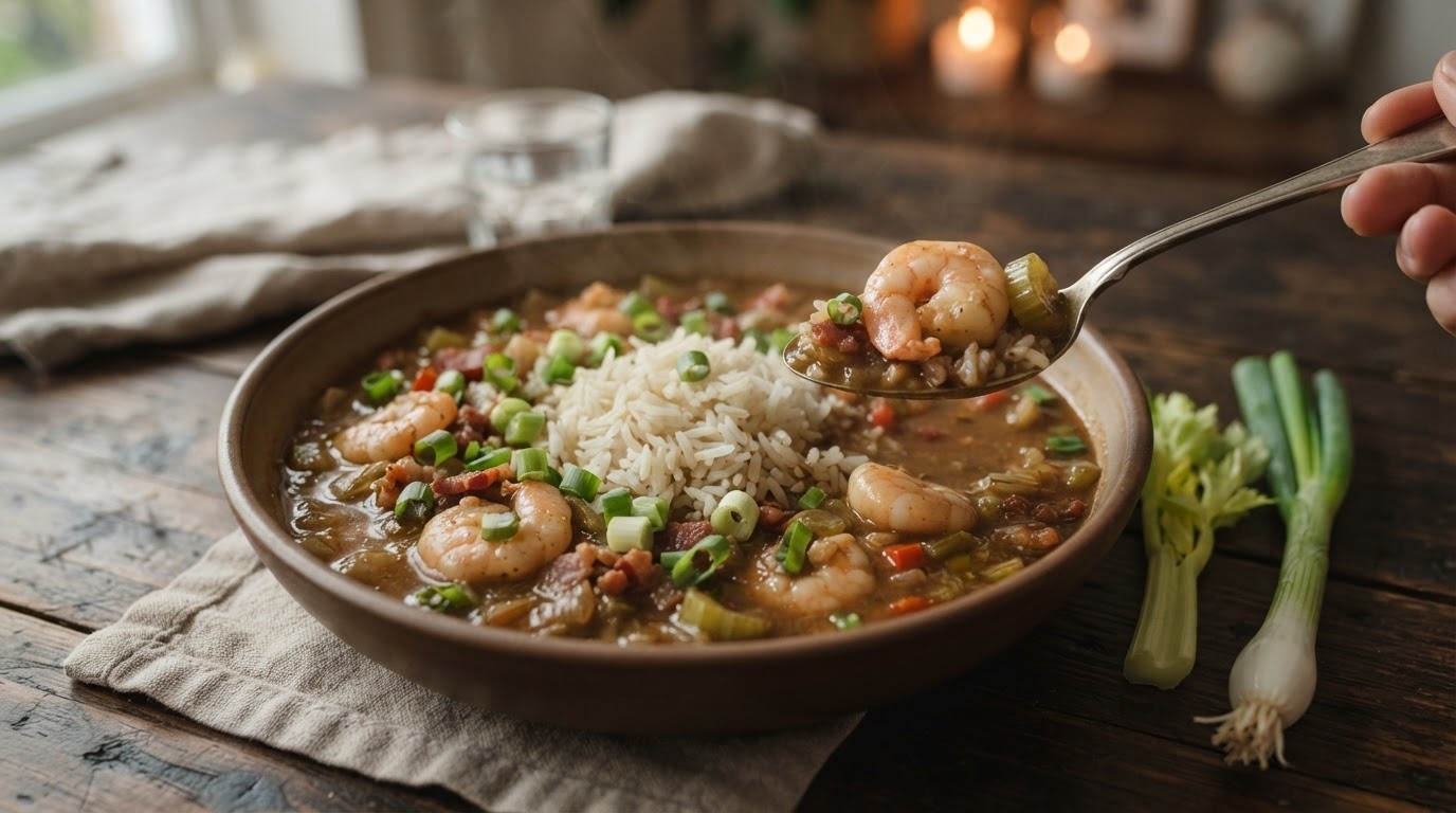 Gumbo met Garnalen